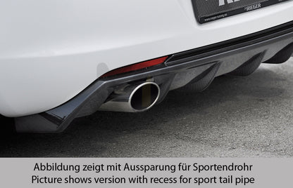 Rieger 00099848 Opel Astra J Rear Diffuser 1 | ML Performance UK Car Parts