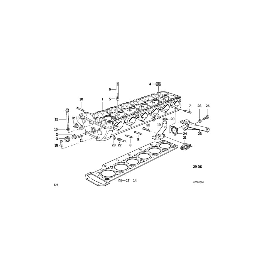 Genuine BMW 11121317018 E34 Cylinder Head Bolt (Inc. M5) | ML Performance UK Car Parts