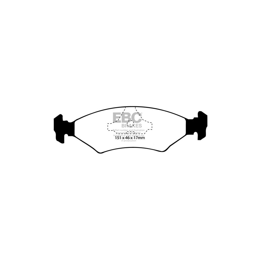 EBC DP415 Daewoo Ford Robin Hood Tiger Ultimax Front/Rear Brake Pads - Girling/TRW/ATE Caliper 2 | ML Performance UK Car Parts