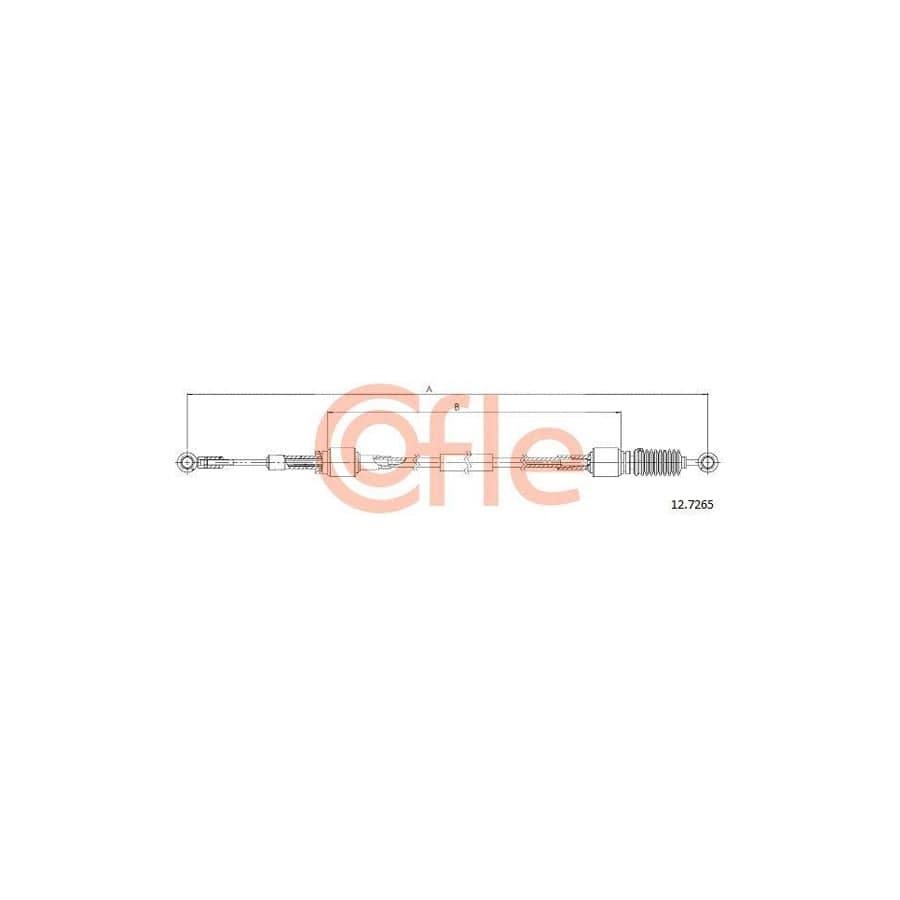 Cofle 92.12.7265 Cable, Manual Transmission For Fiat Seicento / 600 Hatchback (187)