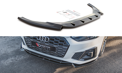 Maxton Design AU-S5-2F-FD2T Front Splitter V.2 Audi S5 / A5 S-Line F5 Facelift | ML Performance UK Car Parts