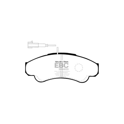 EBC PDKF530 Citroen Fiat Peugeot Ultimax Front Brake Pad & Plain Disc Kit - Brembo Caliper 2 | ML Performance UK Car Parts