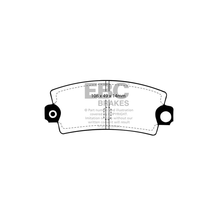 EBC PD01KR650 Renault Greenstuff Rear Brake Pad & Plain Disc Kit - Bendix Caliper 2 | ML Performance UK Car Parts