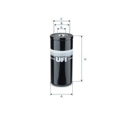 UFI 87.012.00 Filter, Operating Hydraulics