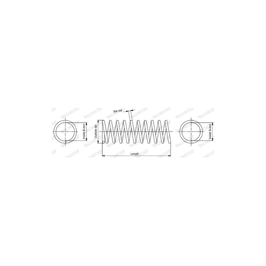 Monroe SP0688 Coil Spring For Nissan Patrol Gr IVOff-Road (Y60, Gr)