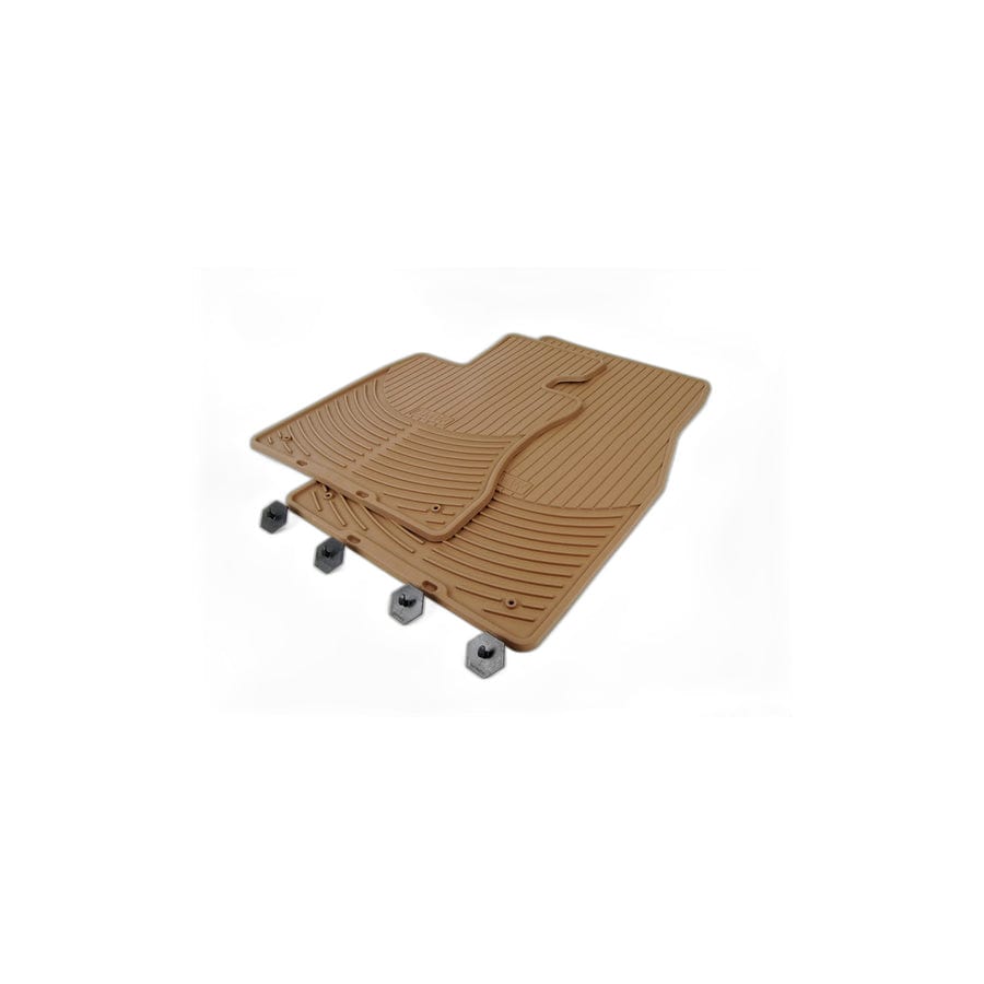 Genuine BMW 82550302998 E60 E61 Rubber Floor Mats E-60 BEIGE (Inc. 535d, 530xd & 530i) | ML Performance UK Car Parts