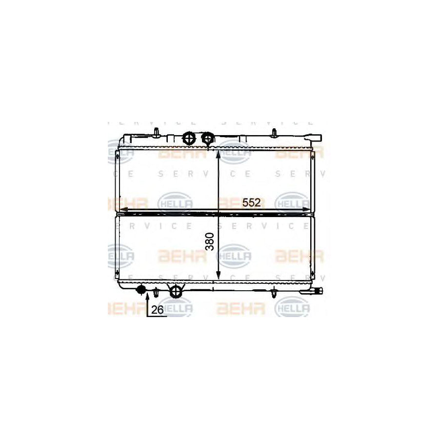 Hella 8MK 376 718-181 Engine Radiator