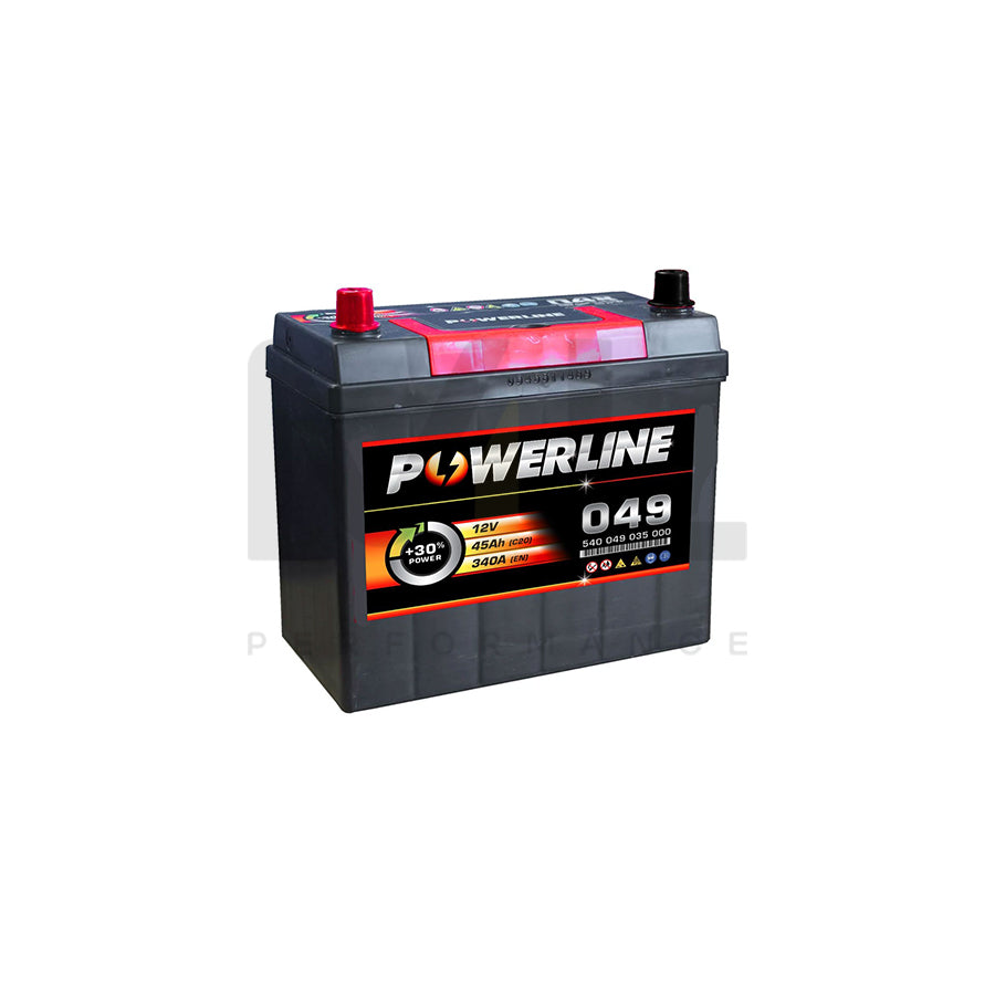 057 Powerline Car Battery 12V 45Ah | Car Batteries UK | ML Performance Car Parts