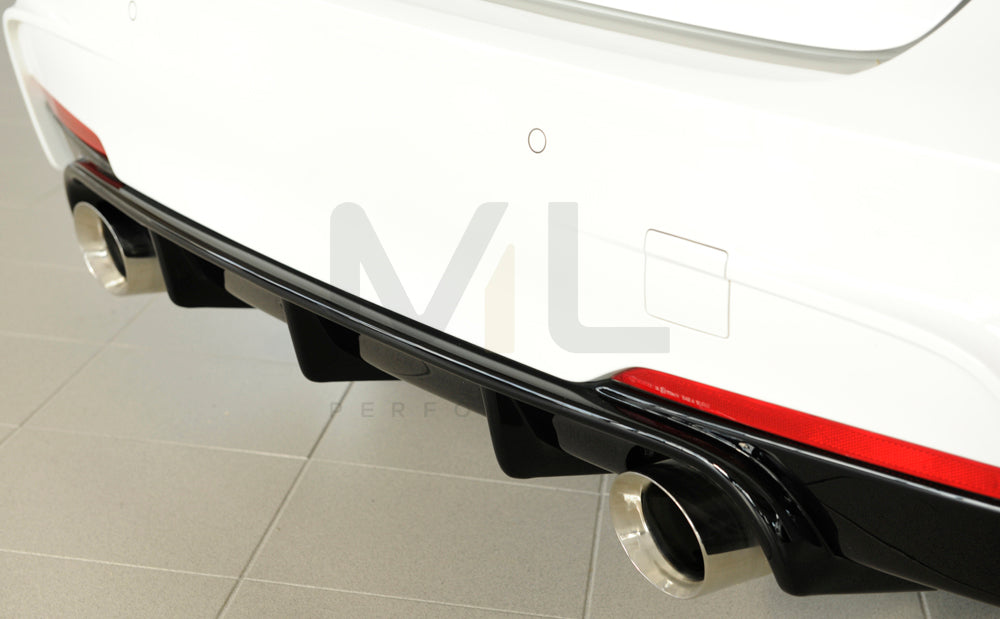 Rieger 00088122 BMW 3 Series F30 F31 Rear Diffuser 3 | ML Performance UK Car Parts