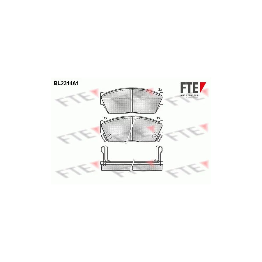 Fte BL2314A1 Brake Pad Set For Honda Civic | ML Performance UK Car Parts