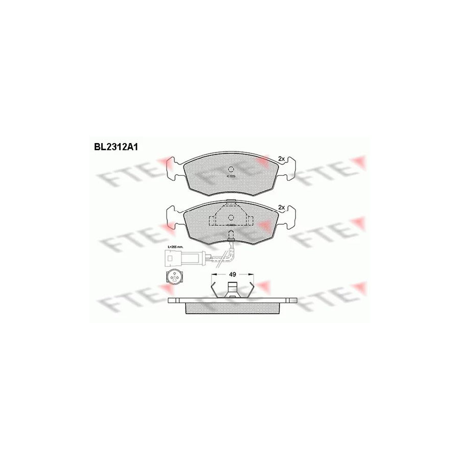 Fte BL2312A1 Brake Pad Set | ML Performance UK Car Parts