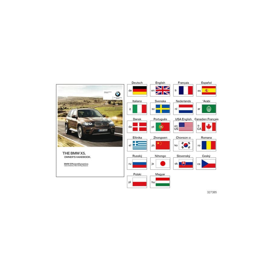 Genuine BMW 01402901849 E70 E70 Owner'S Manual For E70 DE (Inc. X5 M50dX, X5 40iX & X5 40dX) | ML Performance UK Car Parts