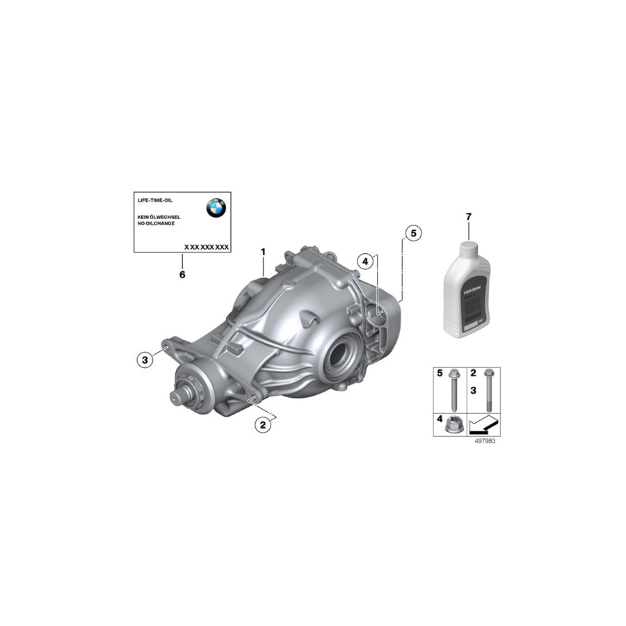 Genuine BMW 33107630821 F10 F07 Exch. Final Drive I=2,56 (Inc. 740LdX, 530dX & 730Ld) | ML Performance UK