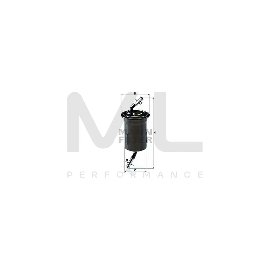 MANN-FILTER WK 614/9 Fuel filter In-Line Filter | ML Performance Car Parts