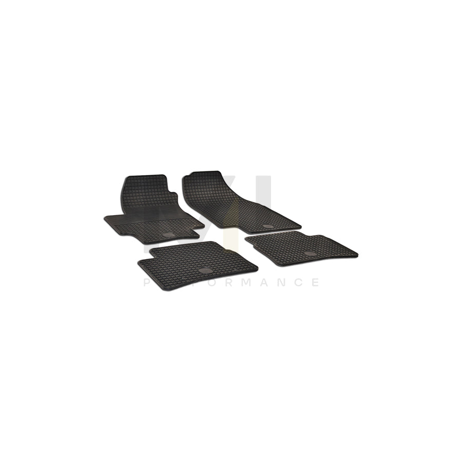 WALSER 50350 Floor mat set for HYUNDAI ACCENT Elastomer, Front and Rear, Quantity: 4, Black | ML Performance Car Parts