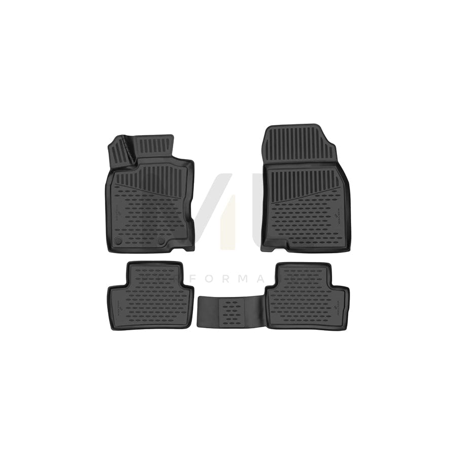 WALSER Tailored, XTR 75228 Floor mat set Elastomer, Front and Rear, Black | ML Performance Car Parts