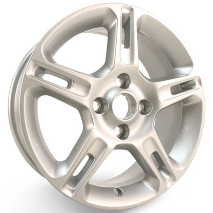 GENUINE FORD 2237329 FIESTA ALLOY WHEEL 16" 5 X 2-SPOKE DESIGN, SILVER, 2008 - 2012 | ML Performance UK