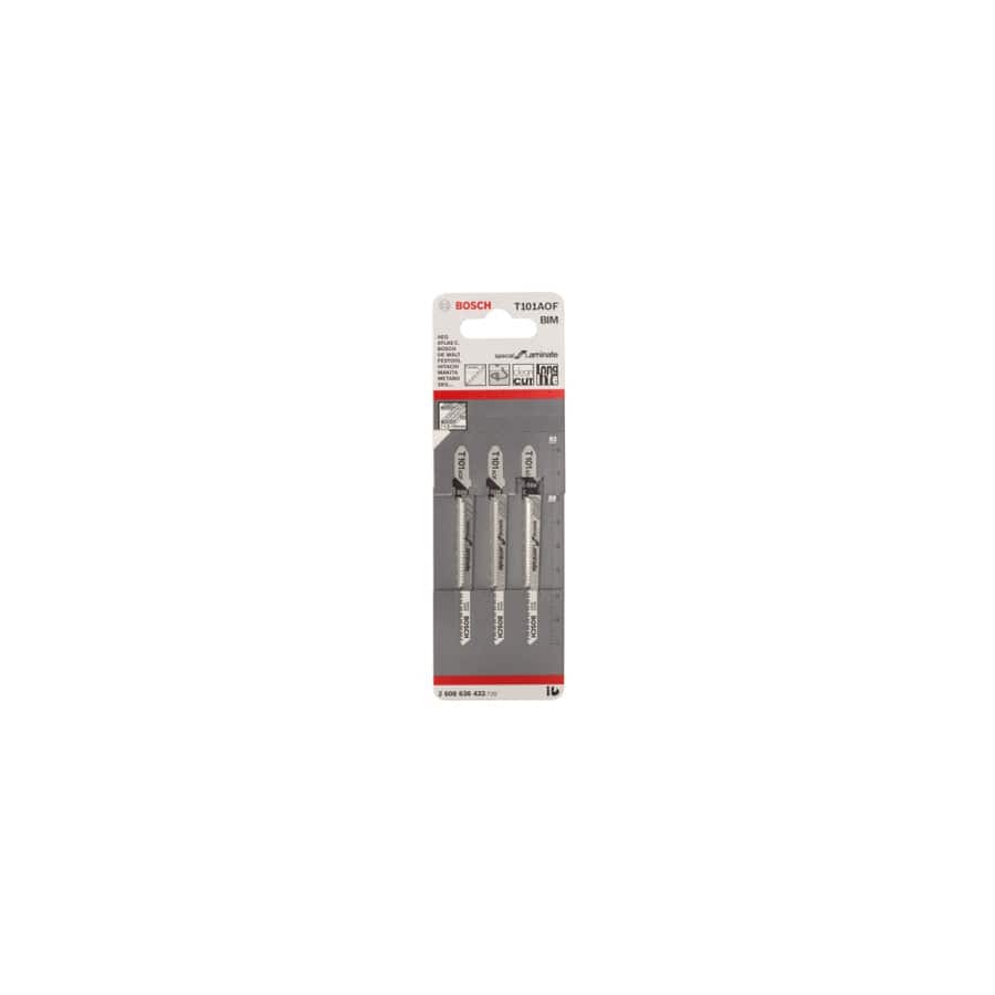 Bosch BSHT101AOF T 101 AOF Jigsaw Blades 1 x Pack of 3 Laminate | ML Performance UK