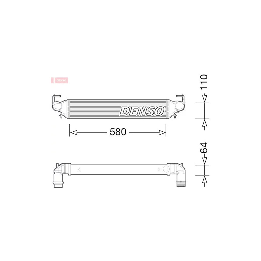 Denso DIT09118 Dit09118 Intercooler For Fiat 500X (334) | ML Performance UK