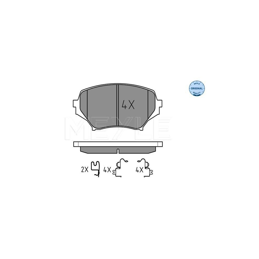 Meyle 025 242 9714/W Brake Pad Set For Mazda Mx-5 Iii (Nc)