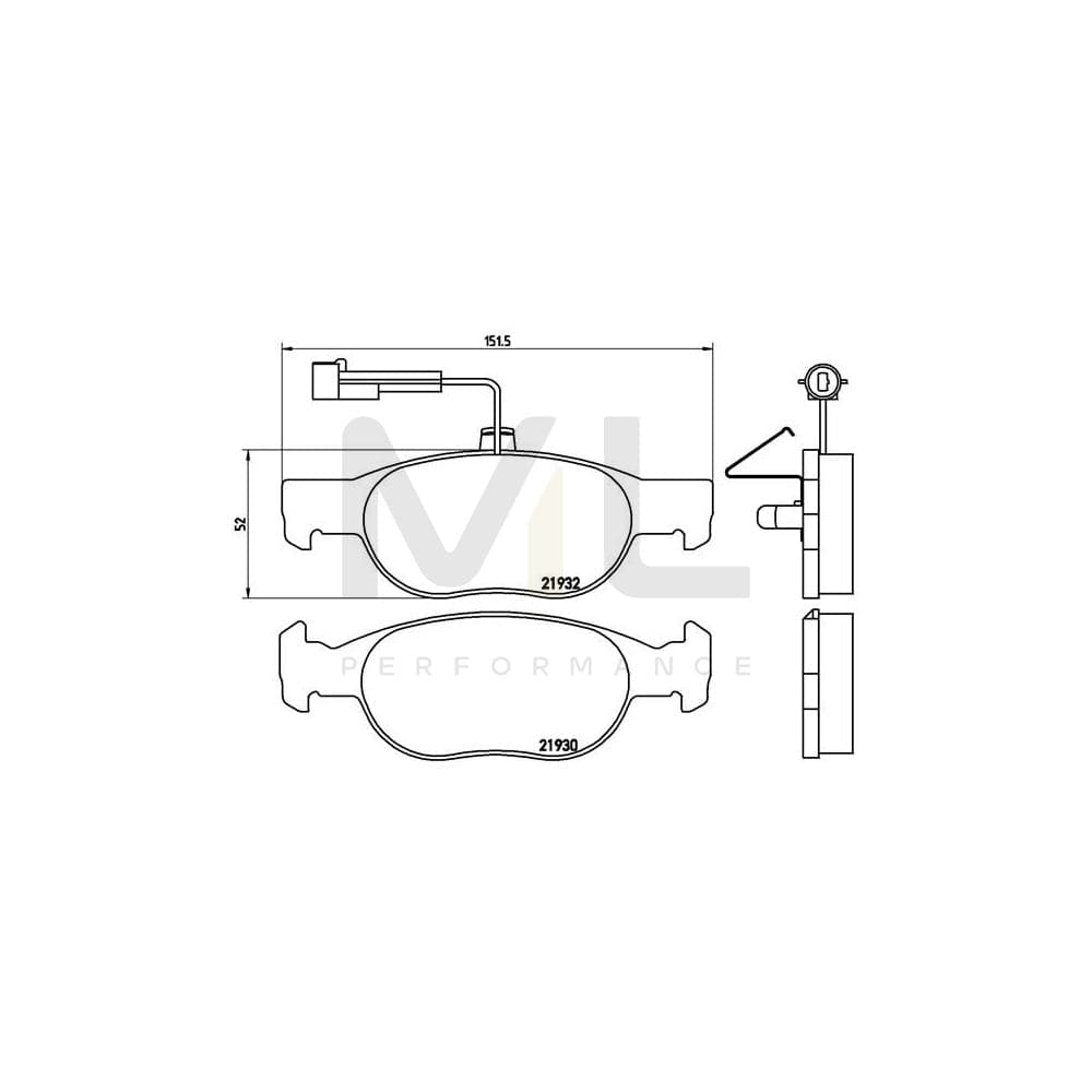 Brembo P 23 113 Brake Pad Set | ML Performance Car Parts