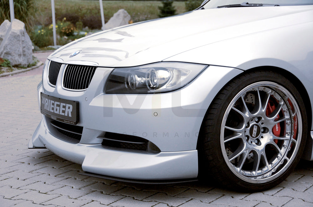 Rieger 00053400 BMW 3 Series E90 E91 Front Splitter 2 | ML Performance UK Car Parts