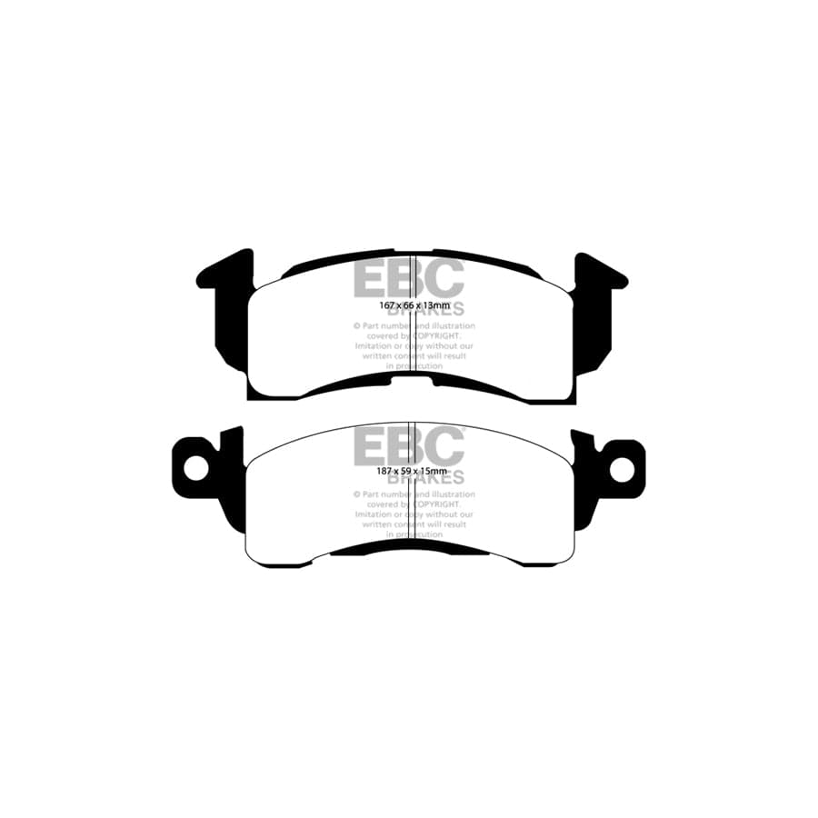 EBC PD13KF158 Chevrolet Blazer Yellowstuff Front Brake Pad & GD Disc Kit 2 | ML Performance UK Car Parts