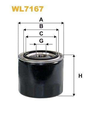 WIX Filters WL7167 Oil Filter For Nissan Micra I Hatchback (K10)