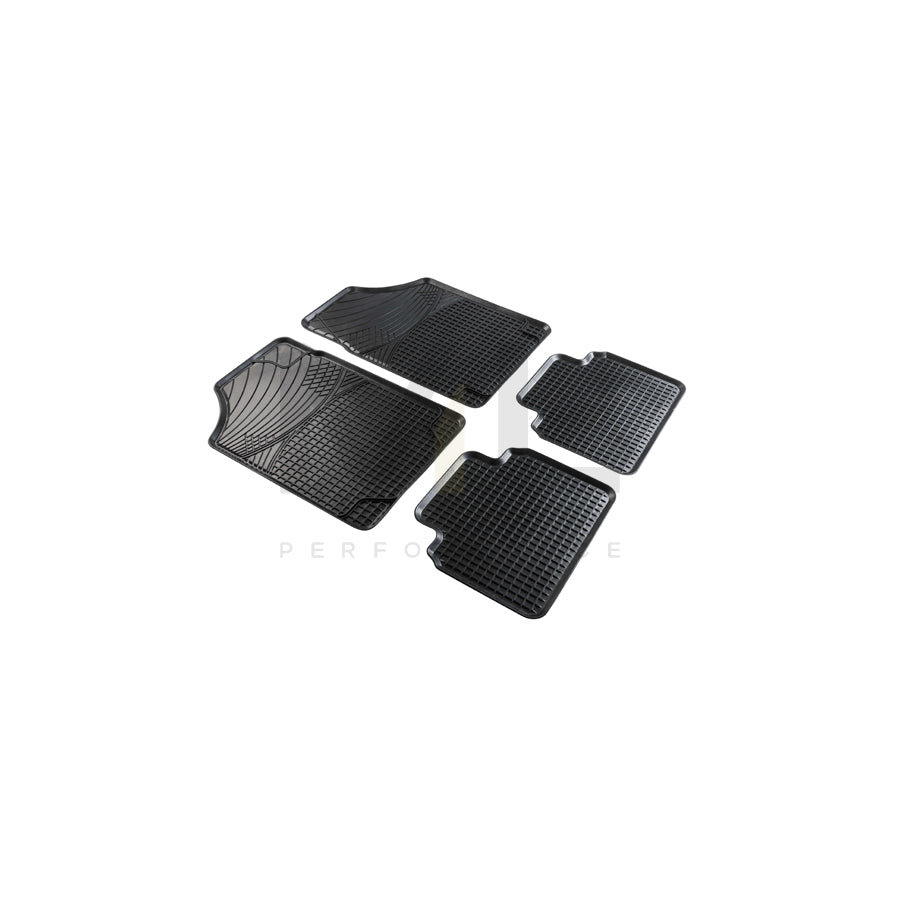 WALSER Tailored, Perfect Fit 28011 Floor mat set Elastomer, Front and Rear, Quantity: 4, Black | ML Performance Car Parts