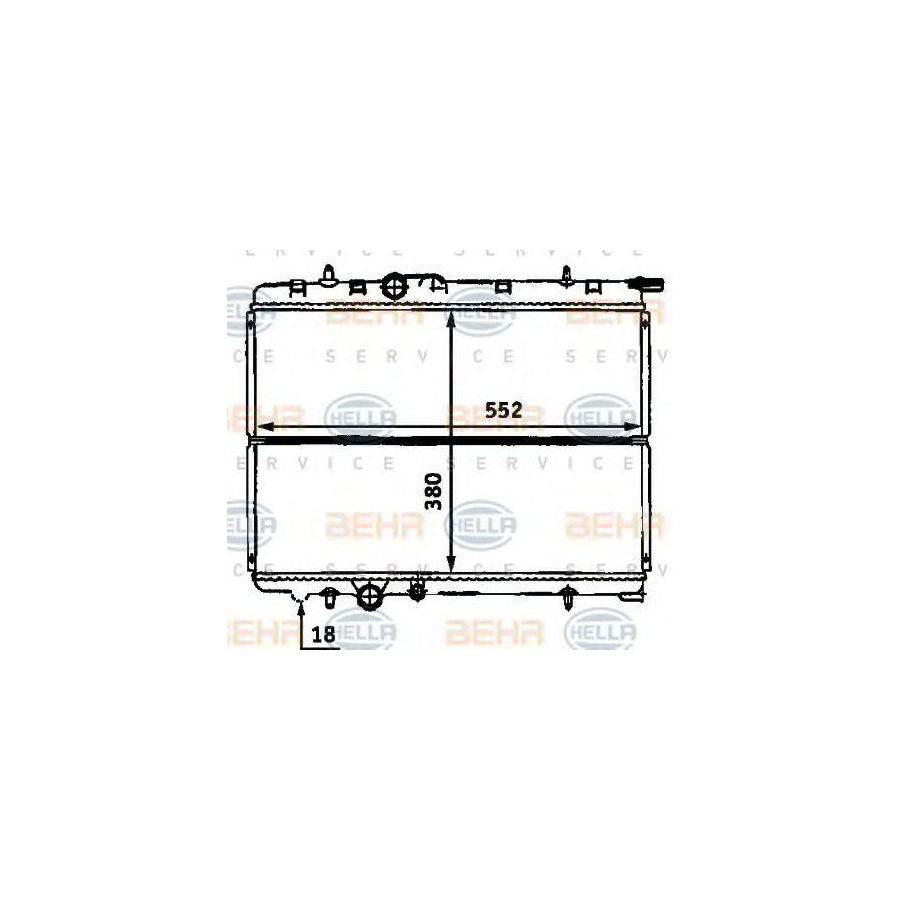 Hella 8MK 376 718-131 Engine Radiator