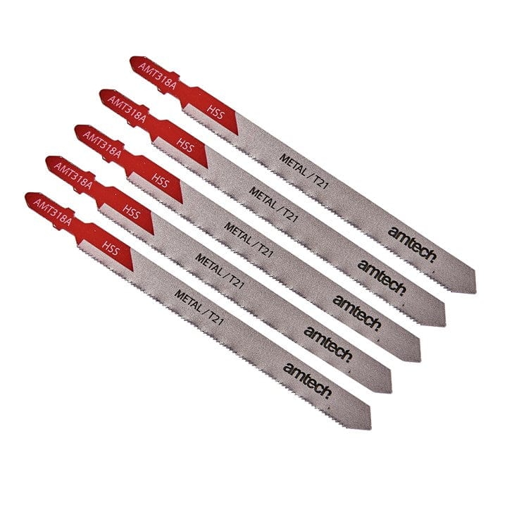 Amtech 5pcs. Metal Jigsaw Blade Set (AMT318A) | ML Performance DIY & Power Tools