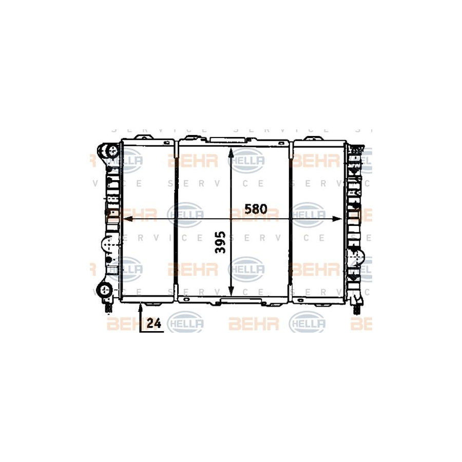 Hella 8MK 376 718-121 Engine Radiator For Alfa Romeo 156