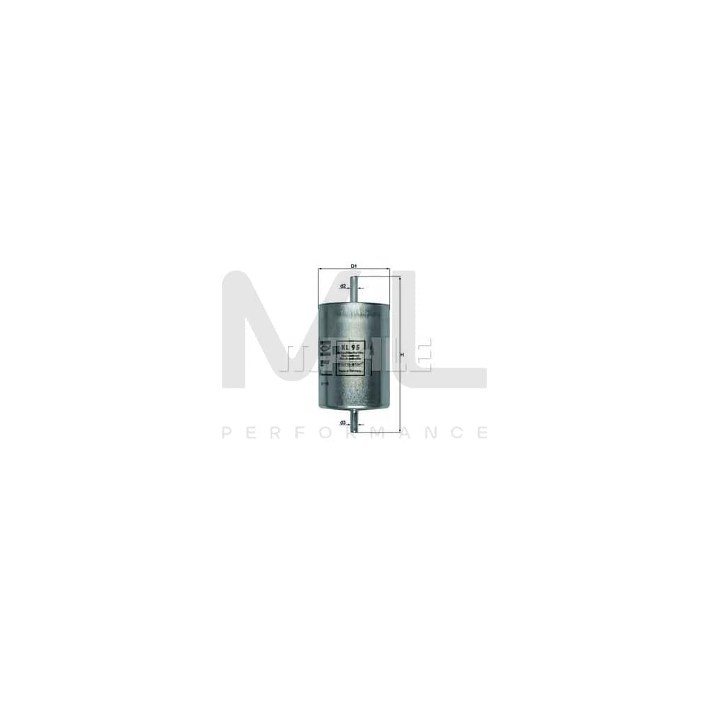 MAHLE ORIGINAL KL 95 Fuel filter In-Line Filter | ML Performance Car Parts