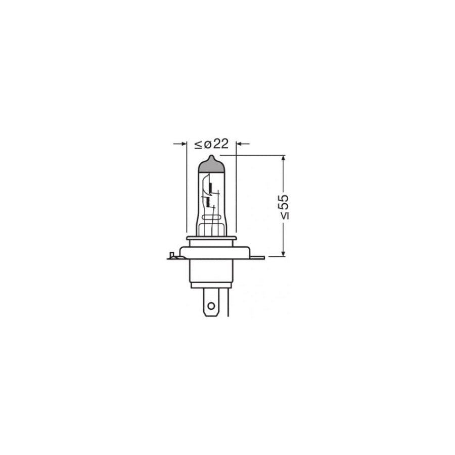 OSRAM 64193CBN-01B 12V 60/55W P43T  | ML Performance