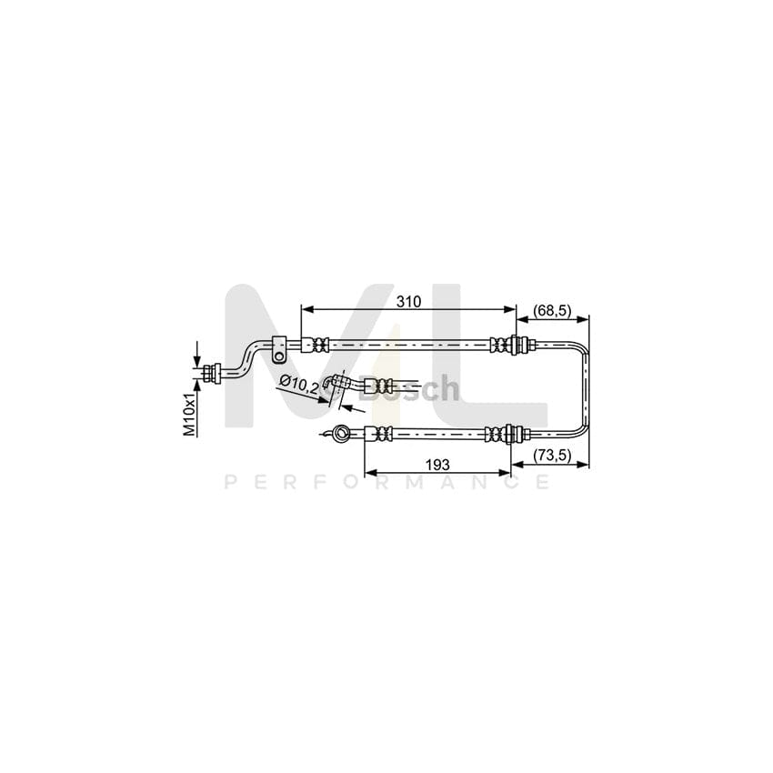 BOSCH 1 987 481 859 Brake Hose for KIA CERATO 503mm | ML Performance Car Parts