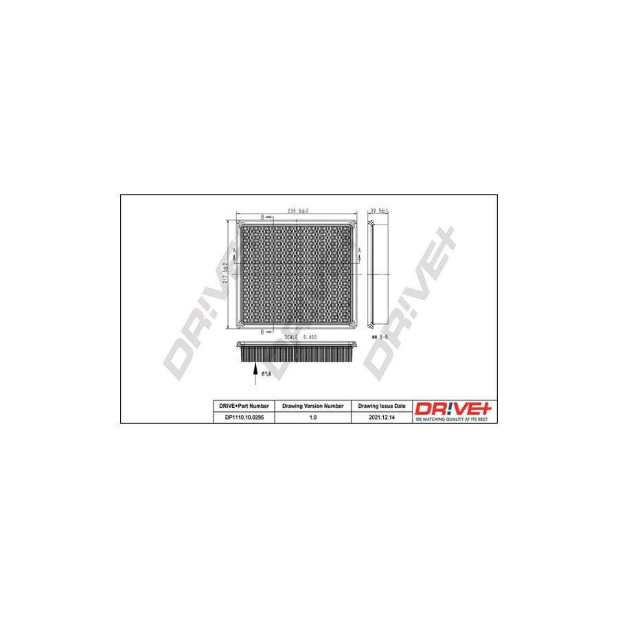 Dr!ve+ DP1110.10.0295 Air Filter | ML Performance UK Car Parts