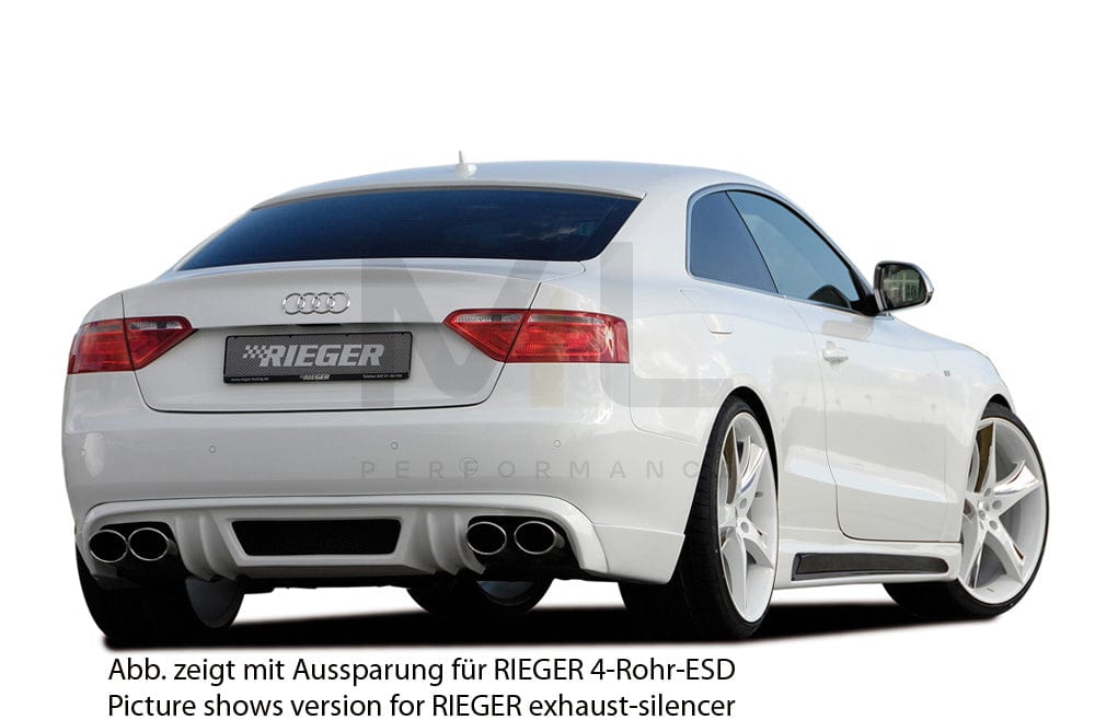 Rieger 00055419 Audi B8 B81 A5 Rear Diffuser 4 | ML Performance UK Car Parts