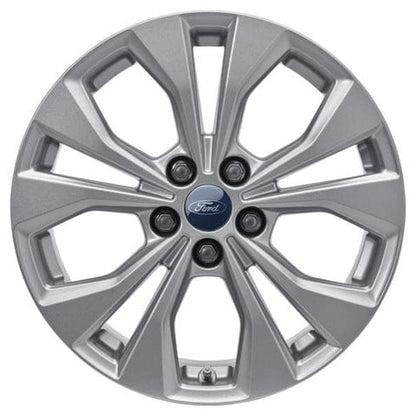 GENUINE FORD 2393236 PUMA ALLOY WHEEL 17" 5 X 2-SPOKE DESIGN, SPARKLE SILVER | ML Performance UK