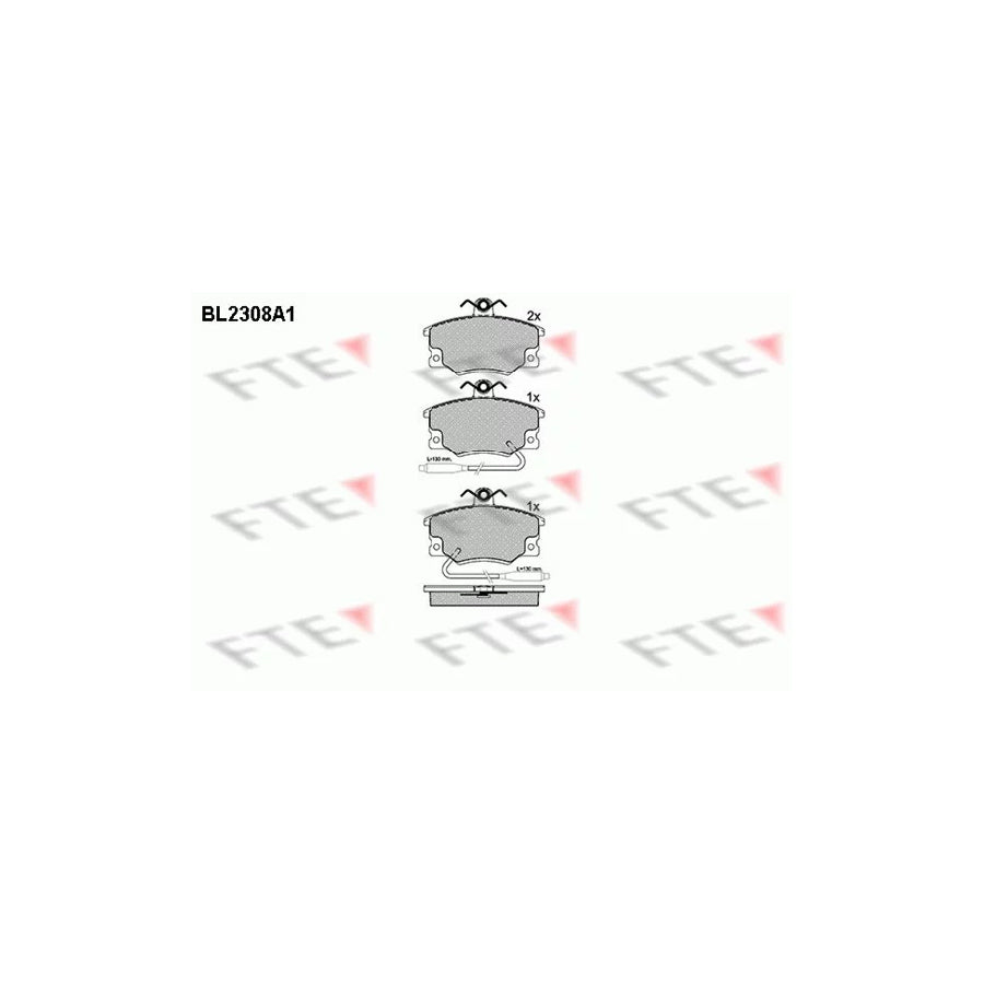 Fte BL2308A1 Brake Pad Set For Lancia Prisma (831) | ML Performance UK Car Parts