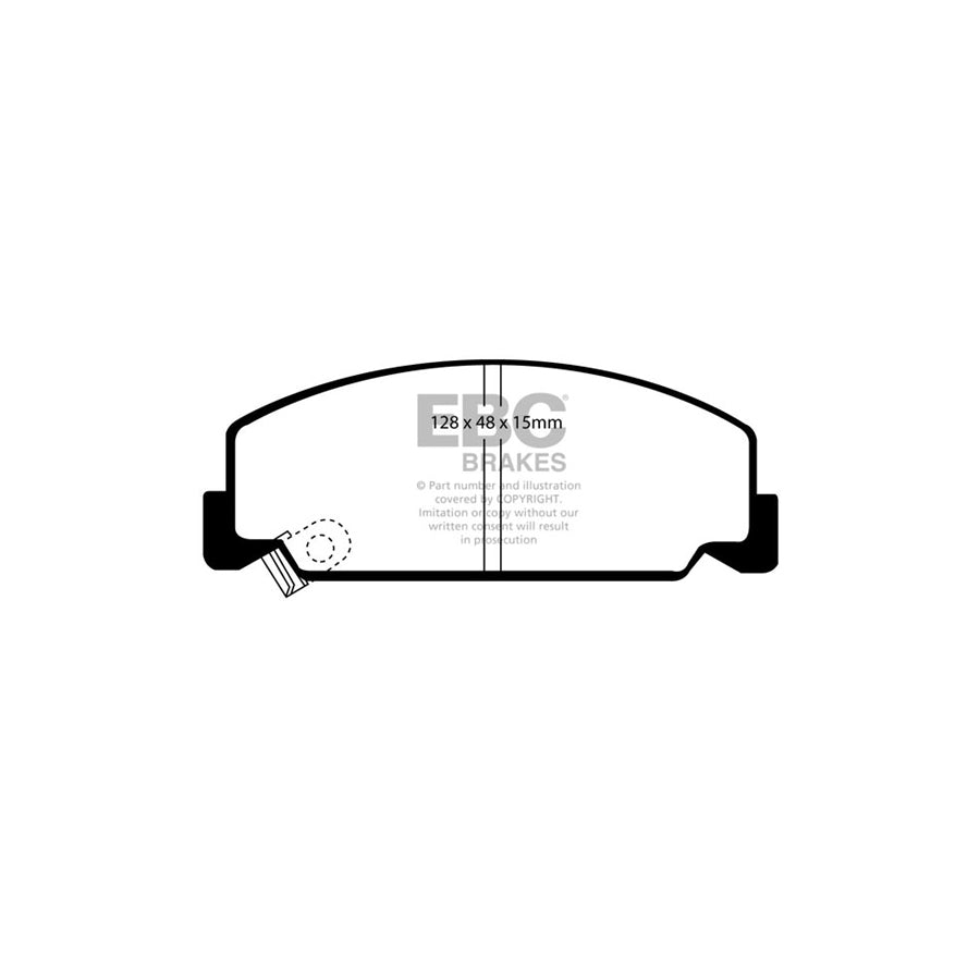 EBC DP2911 Honda Greenstuff Front Brake Pads (Inc. Accord & Civic Shuttle) 2 | ML Performance UK Car Parts