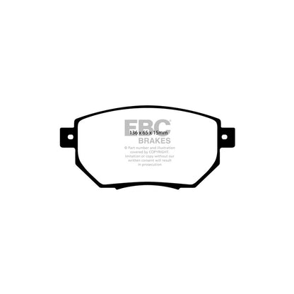 EBC DP1659 Infiniti Nissan Ultimax Front Brake Pads - Akebono Caliper (Inc. FX35, FX45, Murano) 2 | ML Performance UK Car Parts