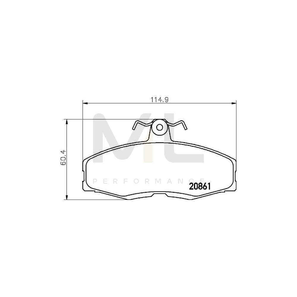 Brembo P 24 013 Brake Pad Set Excl. Wear Warning Contact, With Brake Caliper Screws | ML Performance Car Parts