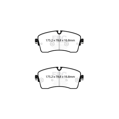 EBC DP62385 Jaguar Land Rover Greenstuff Front Brake Pads - ATE/TRW Caliper 2 | ML Performance UK Car Parts