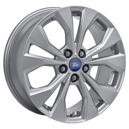 GENUINE FORD 2393236 PUMA ALLOY WHEEL 17" 5 X 2-SPOKE DESIGN, SPARKLE SILVER | ML Performance UK