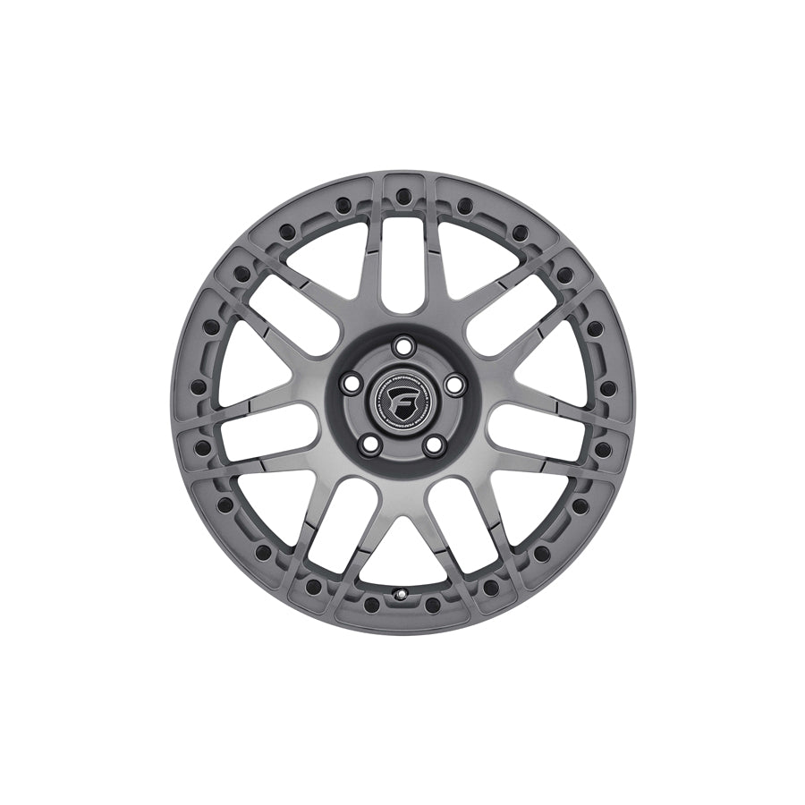 Forgestar F283B0063750 15x10 F14 Beadlock Standard 5x120.65 ET50 BS7.5 Gloss Anthracite Drag Racing Wheel