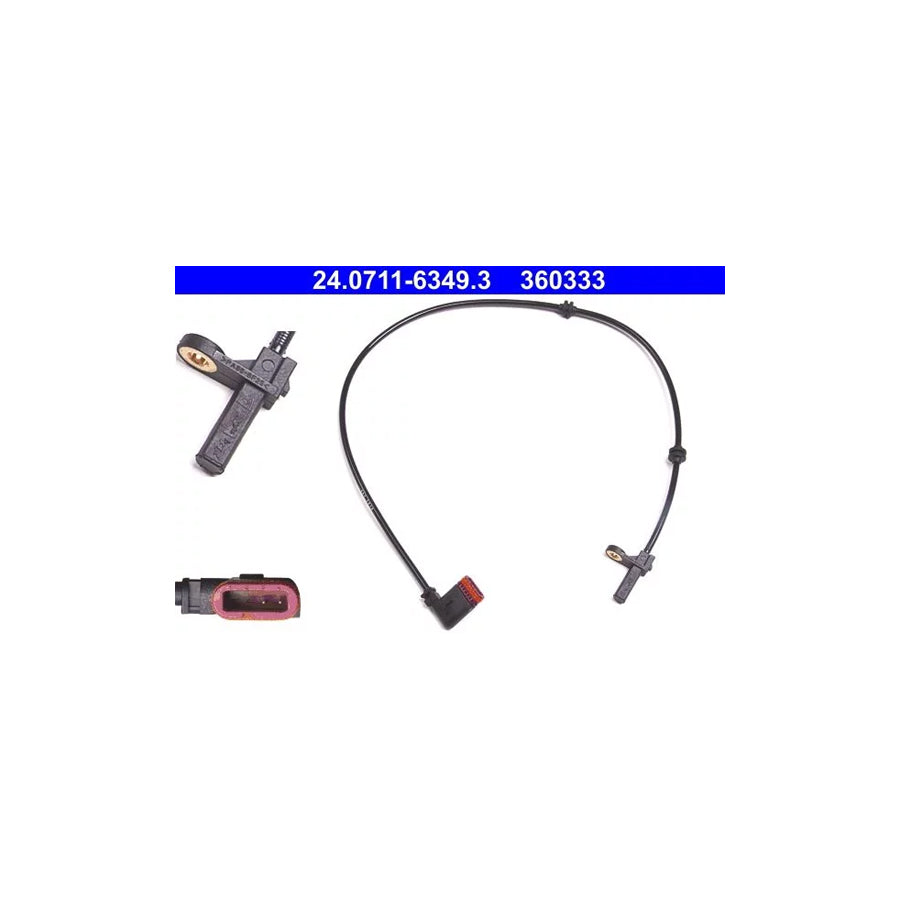 ATE 24.0711-6349.3 Abs Sensor Suitable For Mercedes-Benz S-Class