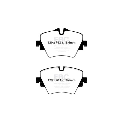 EBC PDKF2369 BMW Mini Ultimax Front Brake Pad & Plain Disc Kit - ATE Caliper 2 | ML Performance UK Car Parts