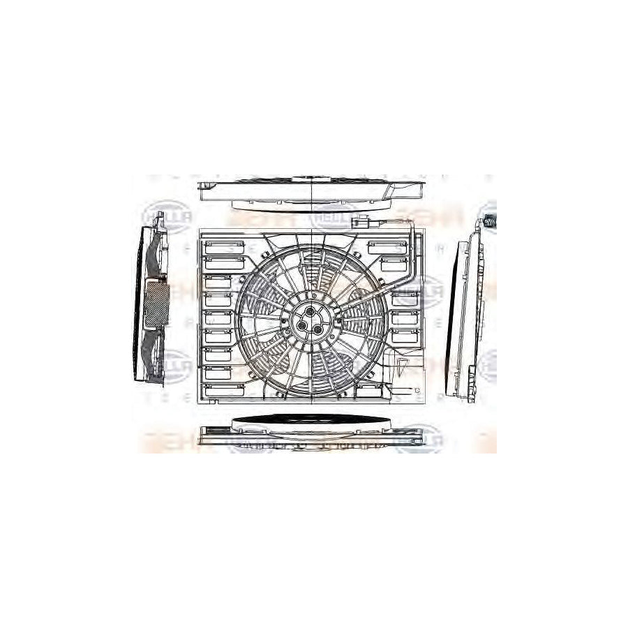 Hella 8EW 351 040-691 Fan, Radiator