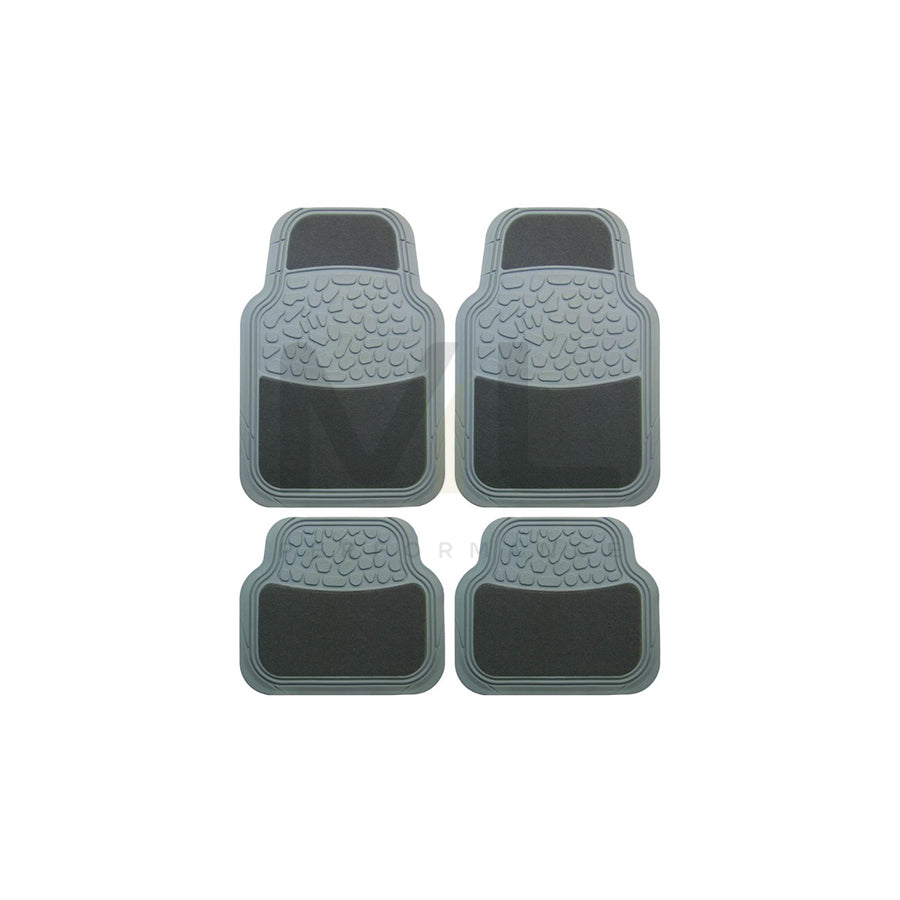 POLGUM DN101s Floor mat set Elastomer, Front and Rear, Quantity: 4, Grey | ML Performance Car Parts