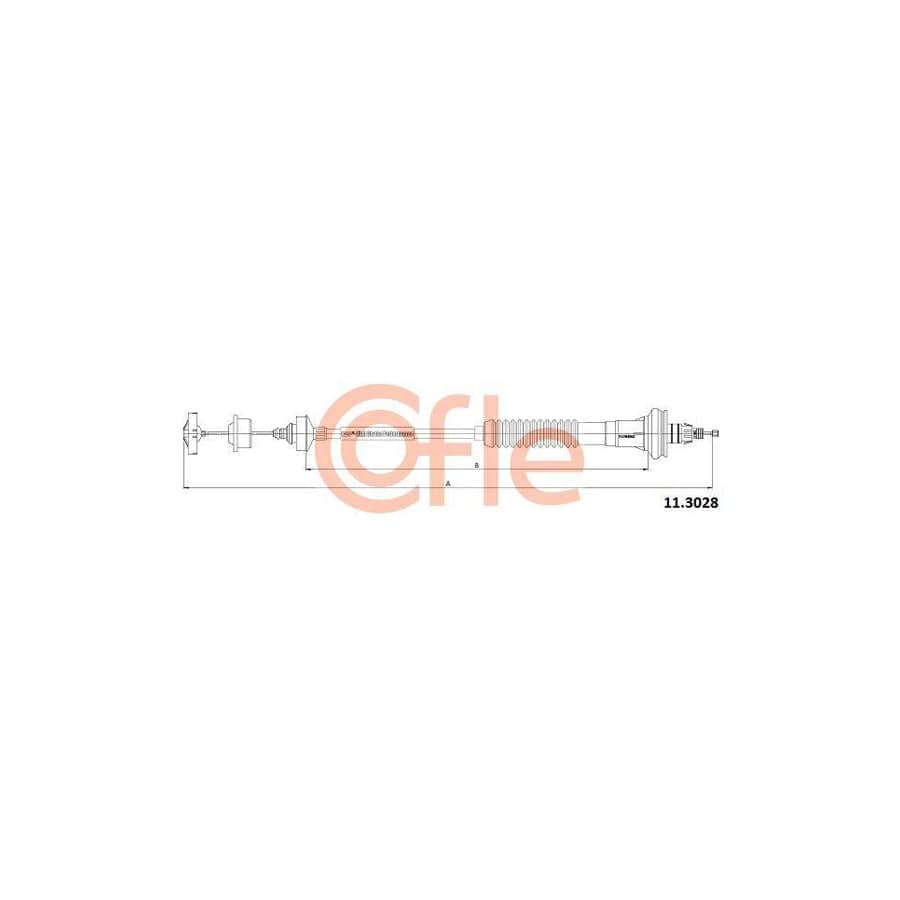 Cofle 11.3028 Clutch Cable For Peugeot 206